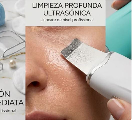 Espátula Facial Ultrasónica Ionizante – Limpieza Profunda Anti-Edad