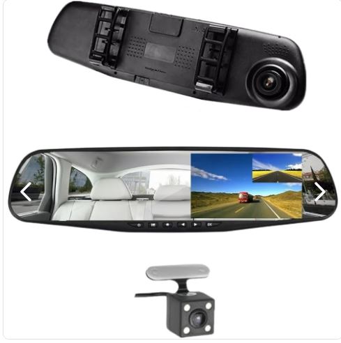 Espejo retrovisor 4 en 1 Pantalla Táctil